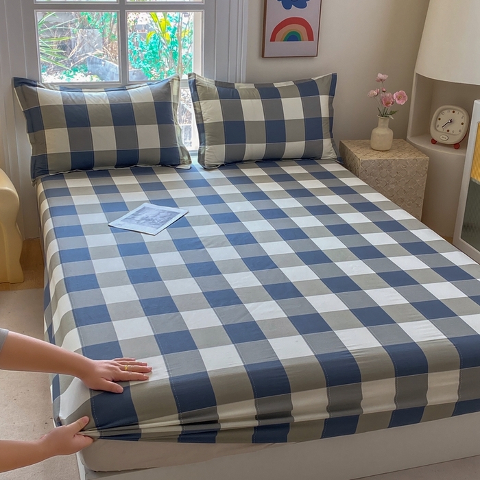 91家纺网 家纺一手货源 找家纺 凌云2025新款13372A类全棉床笠    千寻