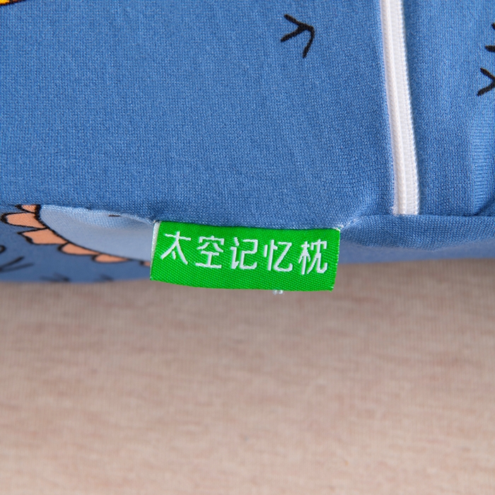 91家纺网 家纺一手货源 找家纺 芯洲 2025新款记忆棉慢回弹卡通牛奶丝记忆枕头 恐龙世界  25*40cm