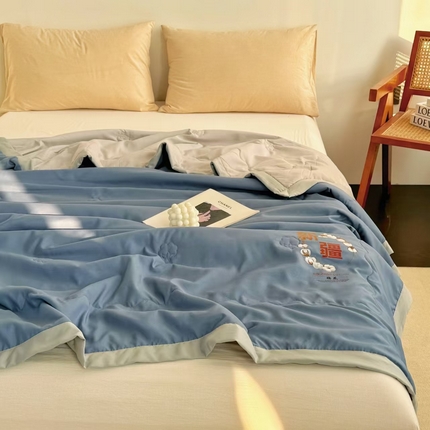 2025野马新款夏被 糯糯棉-深海蓝
