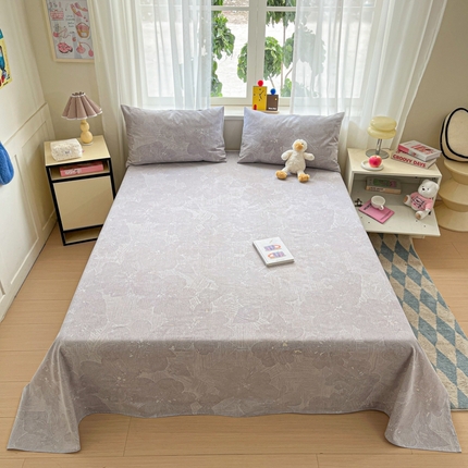 莱通2025新款原棉老粗布床单 卿卿佳人