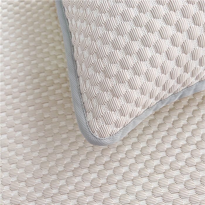 91家纺网 家纺一手货源 找家纺 喜居 2025新款无印风豆豆席宽边平席冰豆豆凉豆豆凉席 奶卡其