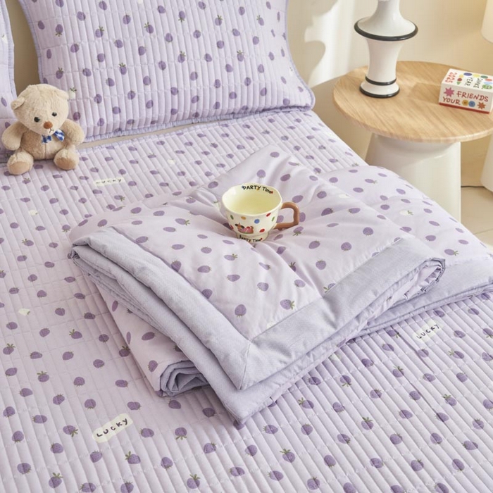 91家纺网 家纺一手货源 找家纺 子由家居 2025新款纯棉新疆棉花被被子被子 棉花被-草莓季