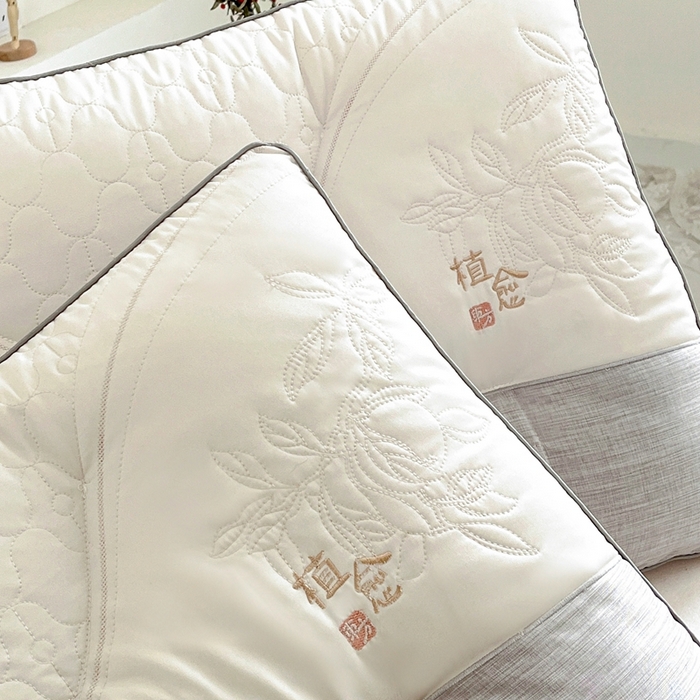 91家纺网 家纺一手货源 找家纺 爱尚家枕芯 2025新款亲肤舒适草本植愈枕枕头枕芯 白色（48*74）