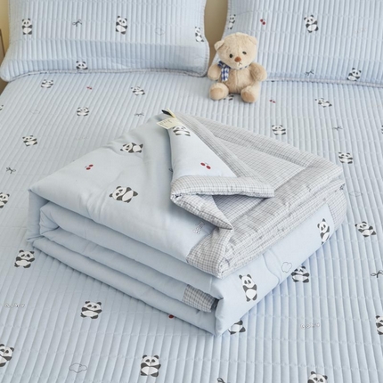 子由家居 2025新款纯棉新疆棉花被被子被子 棉花被-熊猫乐园