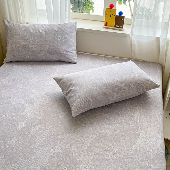 91家纺网 家纺一手货源 找家纺 莱通2025新款原棉老粗布床单 卿卿佳人