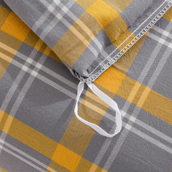 91家纺网 家纺一手货源 找家纺 润淳家居 2025新款A类全棉水洗棉四件套三件套 芳华 黄