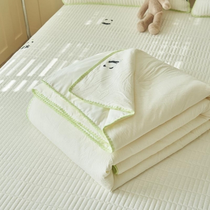 91家纺网 家纺一手货源 找家纺 （总）子由家居 2025新款水洗邹邹纱小清新大豆纤维夏被被子被芯