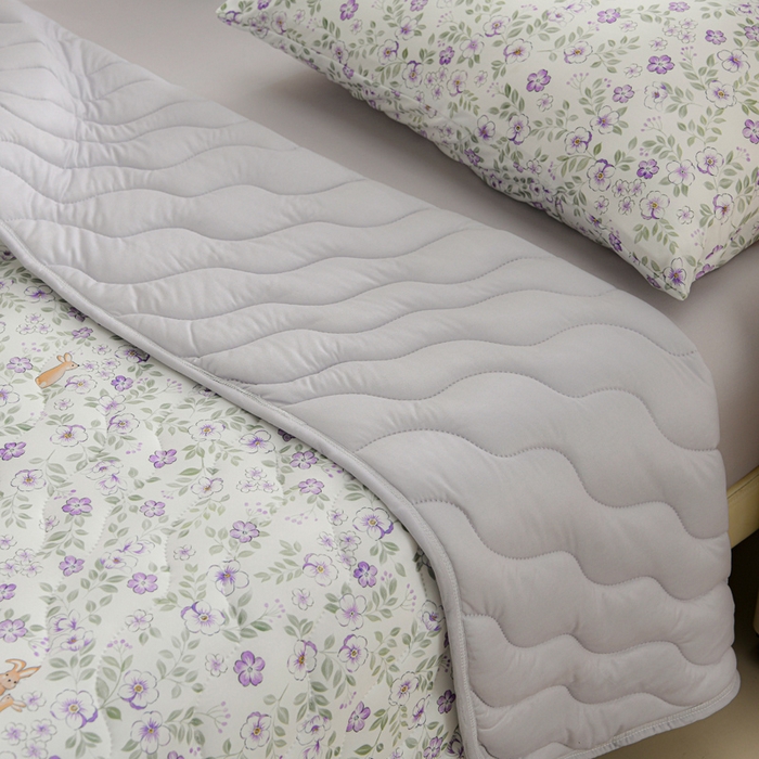 91家纺网 家纺一手货源 找家纺 圣楚 2025新款A类针织棉夏被夏凉被 细语