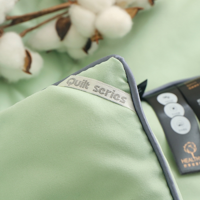 91家纺网 家纺一手货源 找家纺 优布加2025新款亲肤舒适棉花夏被夏凉被空调被 清新绿