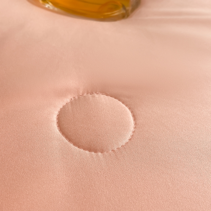 91家纺网 家纺一手货源 找家纺 子由家居 2025新款水洗真丝贴布绣花花边夏被四件套-太阳花 太阳花-浅粉