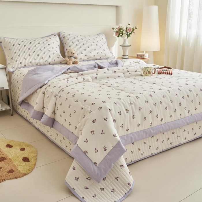 91家纺网 家纺一手货源 找家纺 子由家居 2025新款纯棉新疆棉花被被子被子 棉花被-葡萄