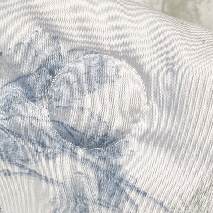 91家纺网 家纺一手货源 找家纺 绘萱2025爆款直播印花水洗天丝夏被四件套凉感水洗真丝冰丝夏凉被空调被发财树-蓝