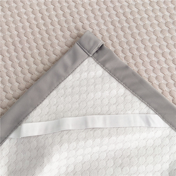 91家纺网 家纺一手货源 找家纺 喜居 2025新款无印风豆豆席宽边平席冰豆豆凉豆豆凉席 奶卡其