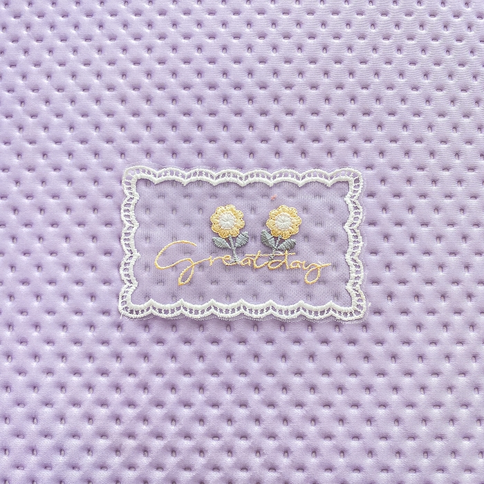 91家纺网 家纺一手货源 找家纺 眠势力 2025新款华夫格花边床笠豆豆凉席款夏季凉感床垫保护套 （提供买家秀） 香芋紫