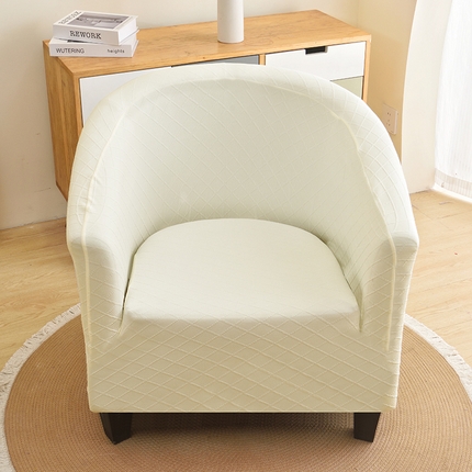 91家纺网 家纺一手货源 找家纺 （总）启博家纺 2025新款针织菱形格半圆卡座沙发套