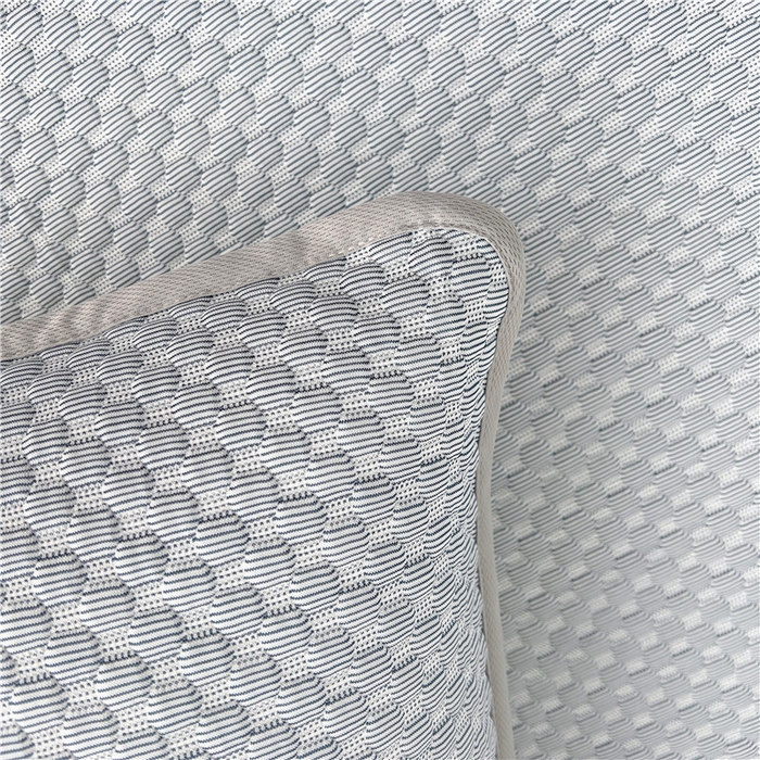 91家纺网 家纺一手货源 找家纺 喜居 2025新款无印风豆豆席宽边平席冰豆豆凉豆豆凉席 夏夜蓝