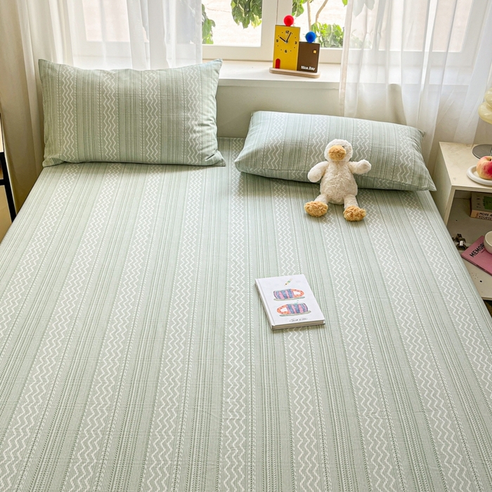 91家纺网 家纺一手货源 找家纺 莱通2025新款原棉老粗布床单 优雅瞬间