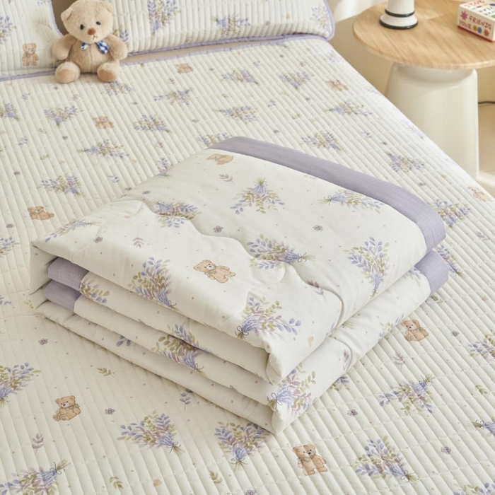 91家纺网 家纺一手货源 找家纺 子由家居 2025新款纯棉新疆棉花被被子被子 棉花被-花心熊