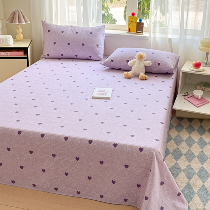 91家纺网 家纺一手货源 找家纺 莱通2025新款原棉老粗布床单 心雅梦