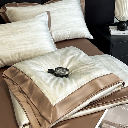 91家纺网 家纺一手货源 找家纺 （总）DC2025新款60支天丝印花夏被四件套