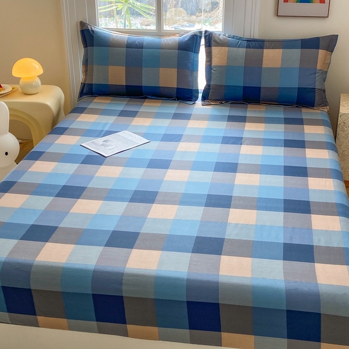 91家纺网 家纺一手货源 找家纺 （总）凌云  2025新款A类全棉13372全棉印花床笠三件套