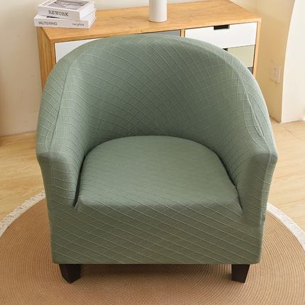 91家纺网 家纺一手货源 找家纺 （总）启博家纺 2025新款针织菱形格半圆卡座沙发套