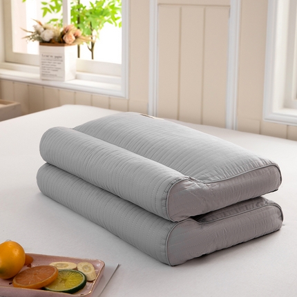 91家纺网 家纺一手货源 找家纺 （总）枕之坊 2025年新款全棉草本牵引枕32*50/高低款 高6-10