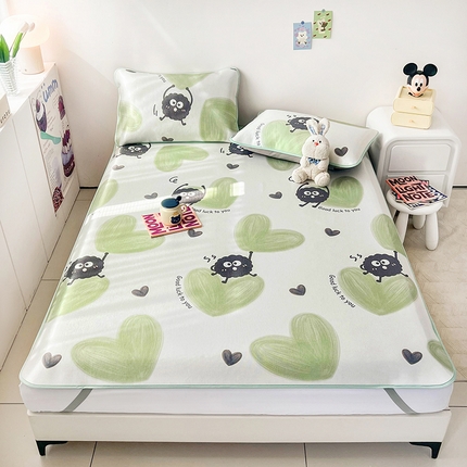 91家纺网 家纺一手货源 找家纺 （总）倾慕家纺 2025新款时尚风凉感冰丝席数码印花凉席系列