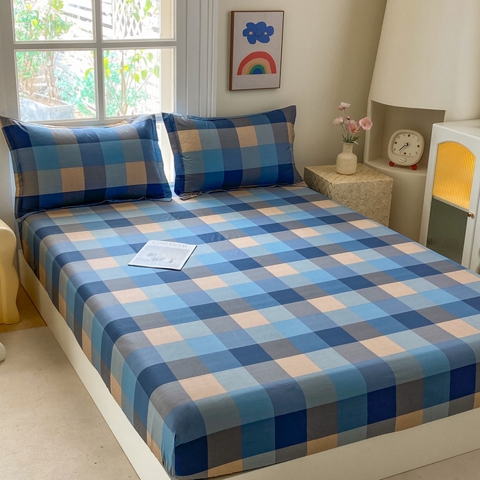 91家纺网 家纺一手货源 找家纺 （总）凌云  2025新款A类全棉13372全棉印花床笠三件套