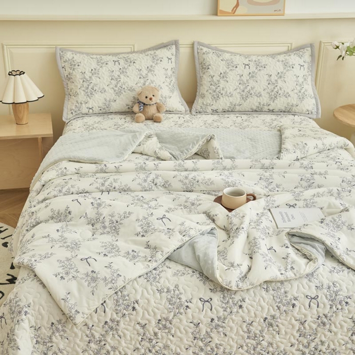 91家纺网 家纺一手货源 找家纺 （总）子由家居 2025新款凉感丝豆豆夏被四件套