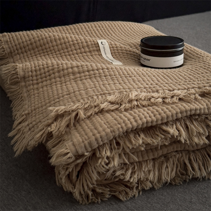 91家纺网 家纺一手货源 找家纺 （总）五月家纺 2025新款A类美拉德全棉夏被纱布毯空调毯飞机毯