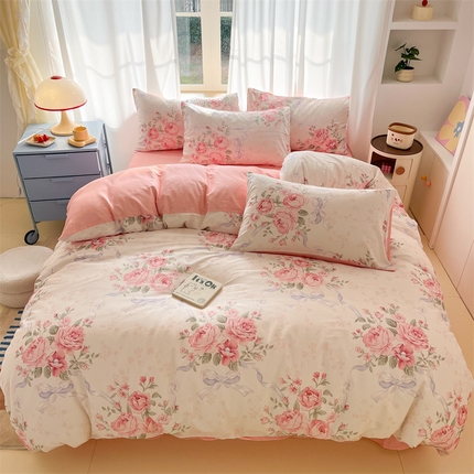 91家纺网 家纺一手货源 找家纺 （总）798家纺 2025新款全棉13370卡通印花四件套