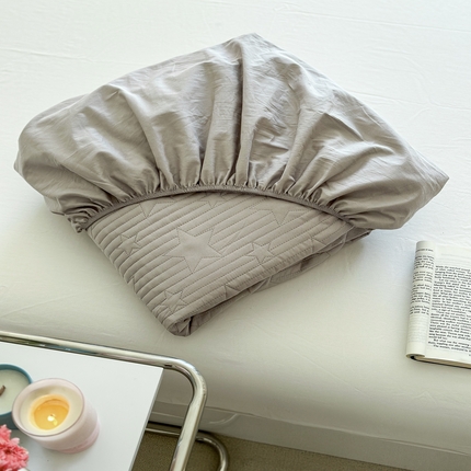 91家纺网 家纺一手货源 找家纺 （总）漫调2025新款全棉星星床垫保护套夹棉床笠-繁星