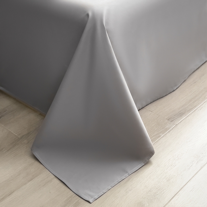 91家纺网 家纺一手货源 找家纺 倾慕家纺 2025新款60S提花全棉单品被套 爱玲说深灰