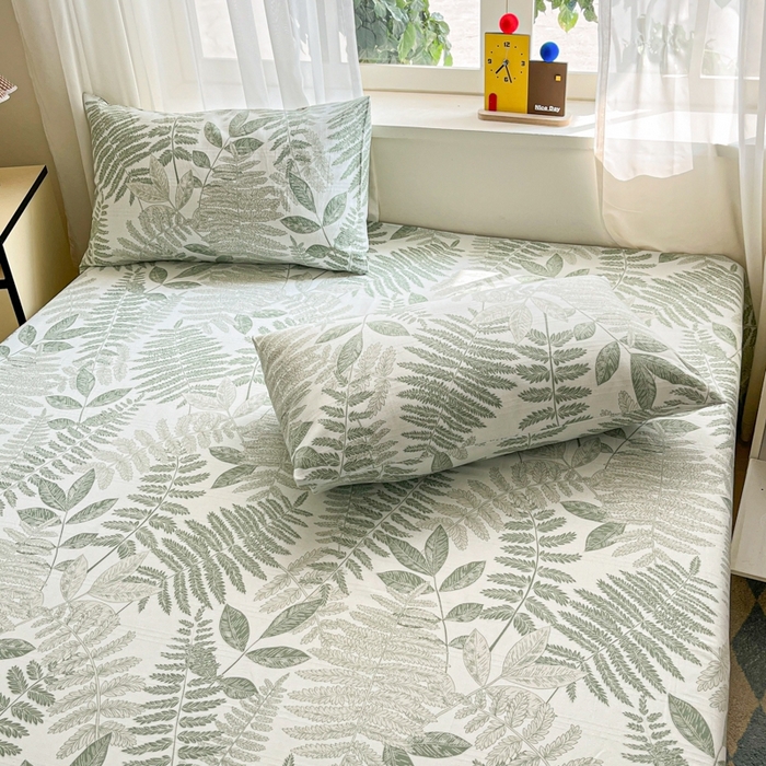 91家纺网 家纺一手货源 找家纺 莱通2025新款原棉老粗布床单 叶青春