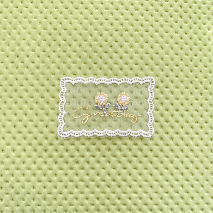 91家纺网 家纺一手货源 找家纺 眠势力 2025新款华夫格花边床笠豆豆凉席款夏季凉感床垫保护套 （提供买家秀） 西瓜绿