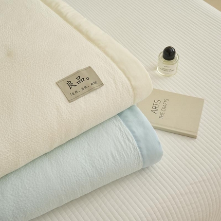 （总）子由家居 2025新款双层邹邹格大豆纤维夏被被子夏被