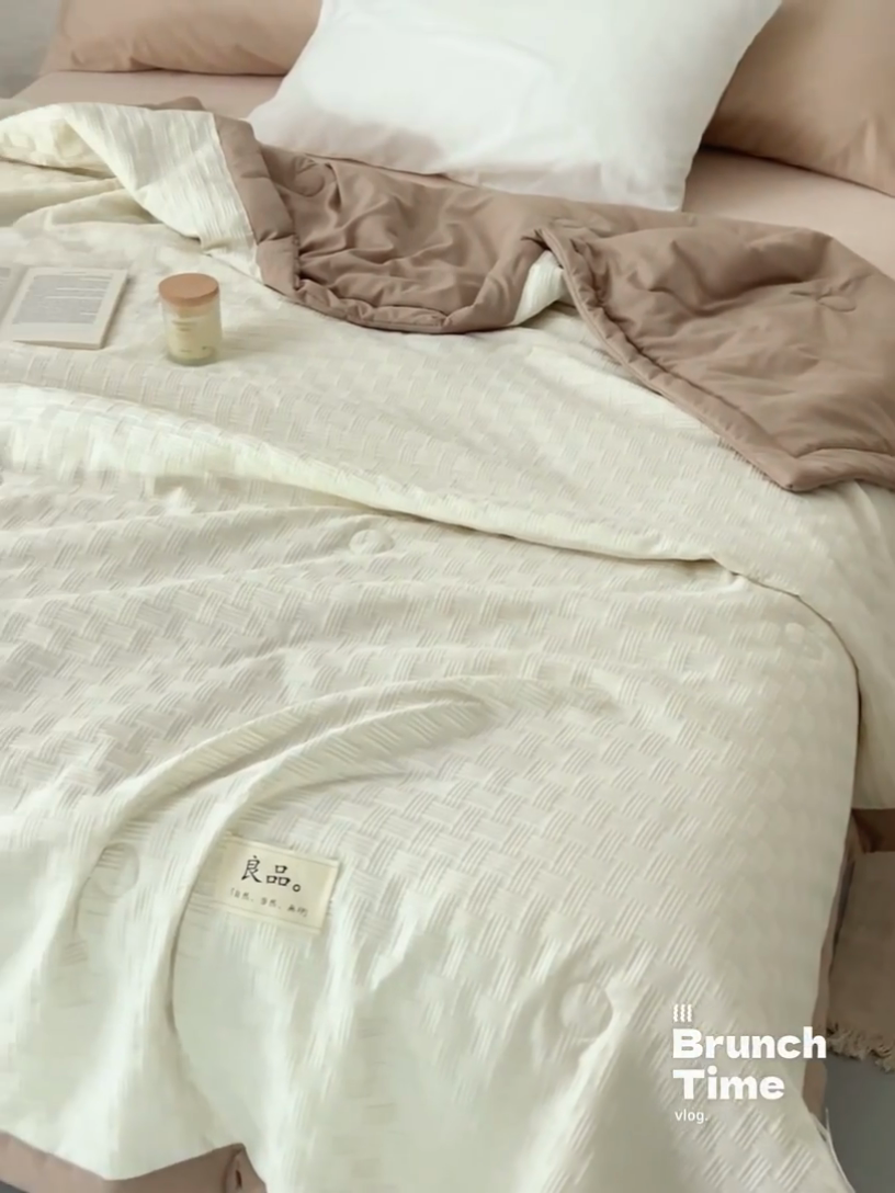 91家纺网 家纺一手货源 找家纺 子由家居 2025新款良品格大豆纤维夏被被子被芯 良品格-驼色