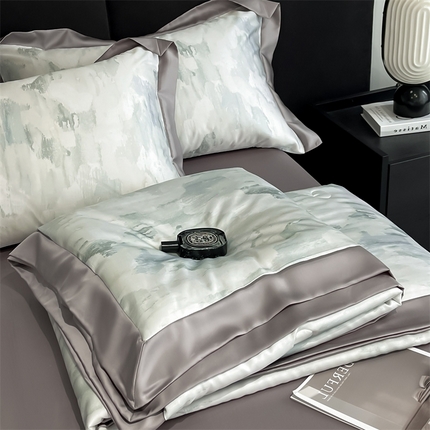 91家纺网 家纺一手货源 找家纺 （总）DC2025新款60支天丝印花夏被四件套