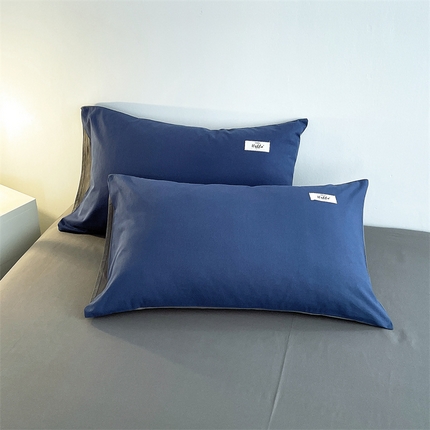 91家纺网 家纺一手货源 找家纺 （总）798家纺 2025新款全棉13070纯色双拼系列单枕套