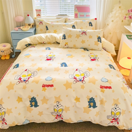91家纺网 家纺一手货源 找家纺 （总）名兮家居 2025新款正版授权经典奥特曼全棉四件套【含防伪标】