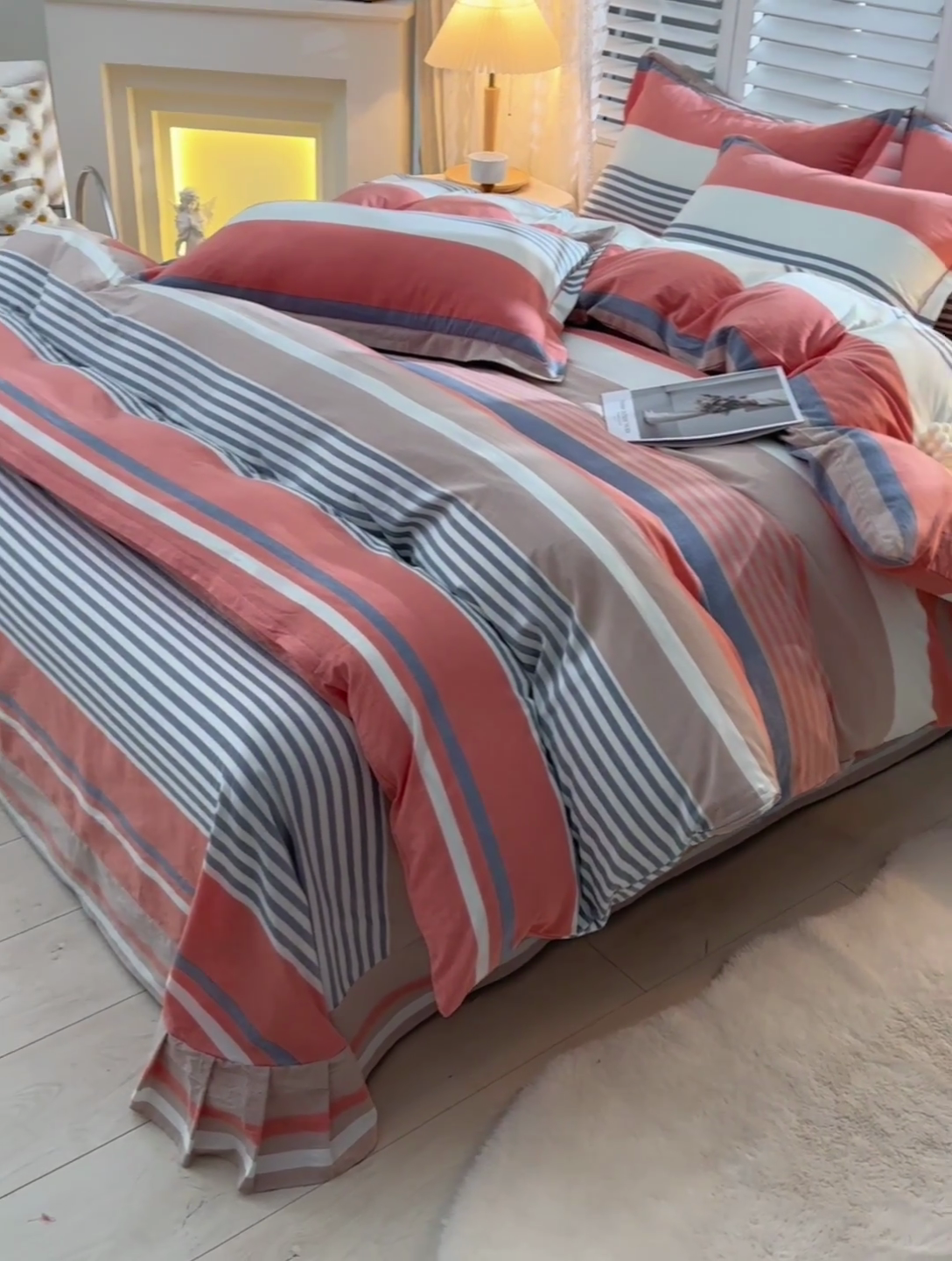 91家纺网 家纺一手货源 找家纺 润淳家居 2025新款A类全棉水洗棉四件套三件套 风华 兰