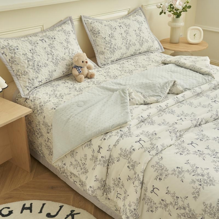 91家纺网 家纺一手货源 找家纺 （总）子由家居 2025新款凉感丝豆豆夏被四件套