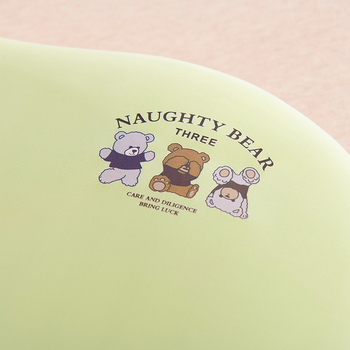 91家纺网 家纺一手货源 找家纺 芯洲 2025新款记忆棉凉感丝猫肚枕慢回弹记忆枕头 萌乐熊-绿  30*50cm