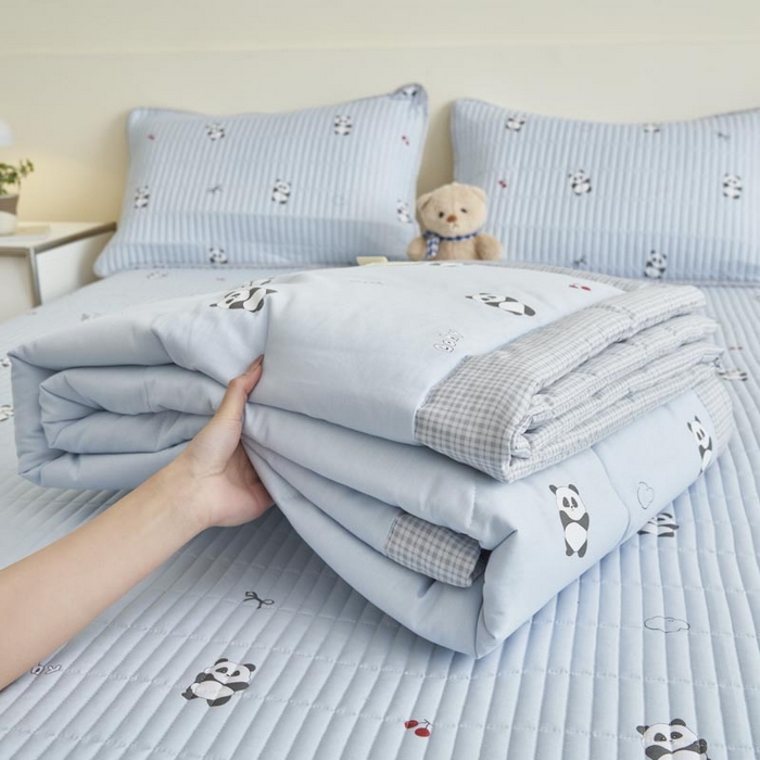 91家纺网 家纺一手货源 找家纺 子由家居 2025新款纯棉新疆棉花被被子被子 棉花被-熊猫乐园