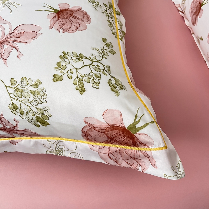 91家纺网 家纺一手货源 找家纺 绘萱2025爆款直播印花水洗天丝夏被四件套凉感水洗真丝冰丝夏凉被空调被克里丝