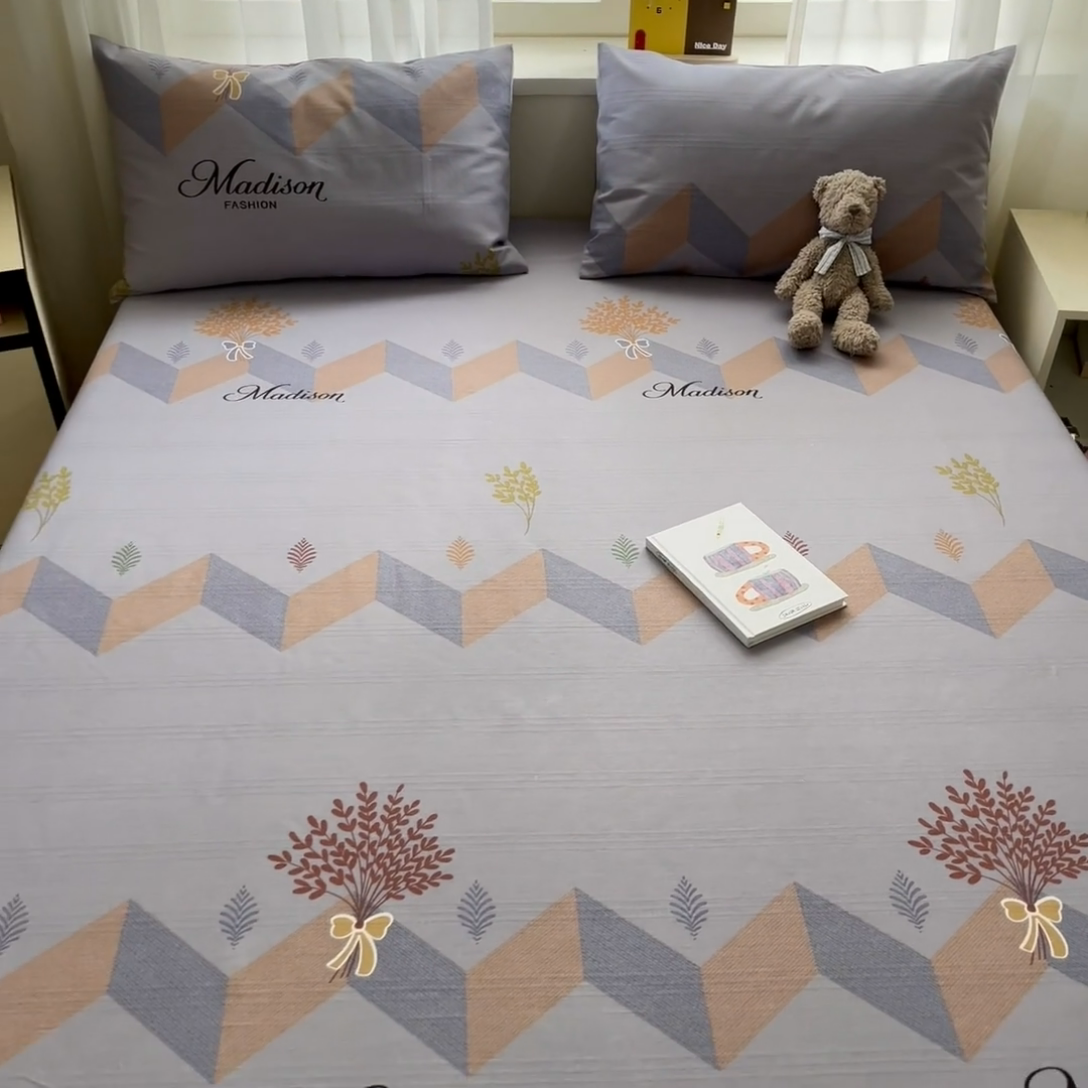 91家纺网 家纺一手货源 找家纺 莱通2025新款原棉老粗布床单 稻花香