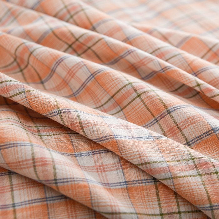 91家纺网 家纺一手货源 找家纺 润淳家居 2025新款A类全棉水洗棉四件套三件套 巴比 桔