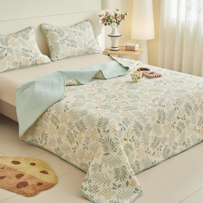 91家纺网 家纺一手货源 找家纺 （总）子由家居 2025新款纯棉印花夹棉床盖