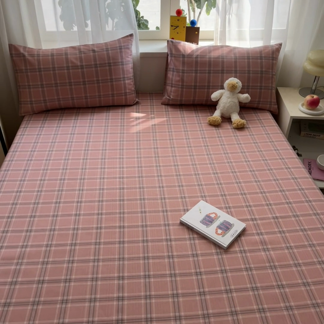 91家纺网 家纺一手货源 找家纺 莱通2025新款原棉老粗布床单 格调爱雅